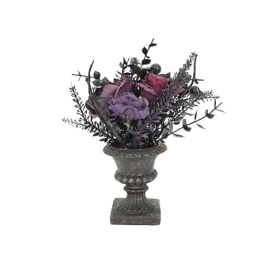 7.5" Halloween Foliage Arrangement in Urn by Ashland